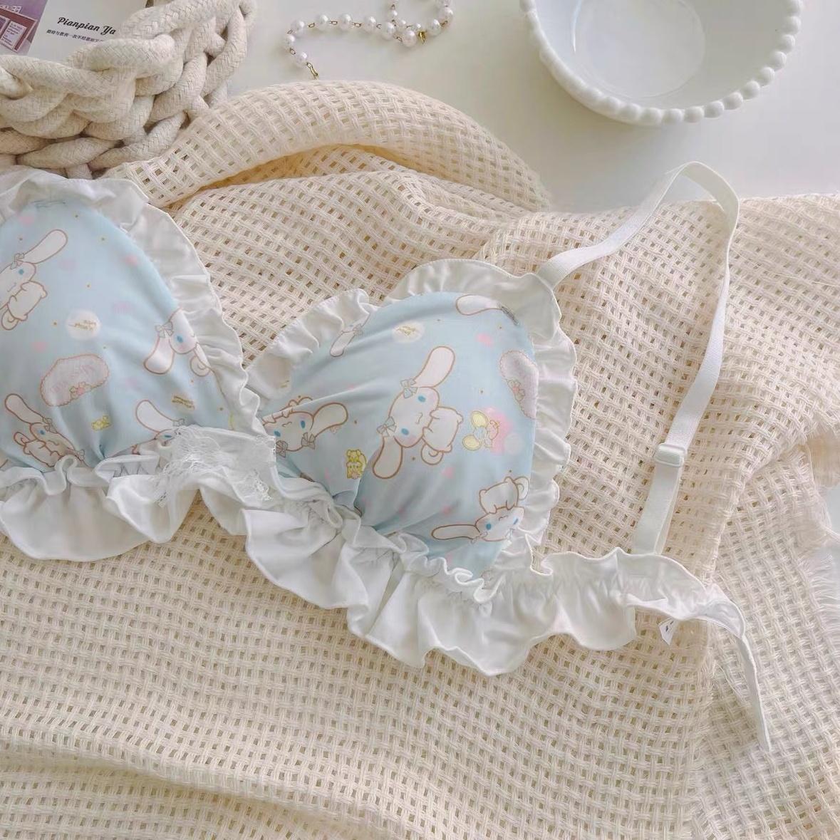 ชุดชั้นในน่ารัก, Yugui Dog Cartoon Girl, Sweet Girl Bra ny073 เสื้อผ้า Clothing ผู้หญิง Women