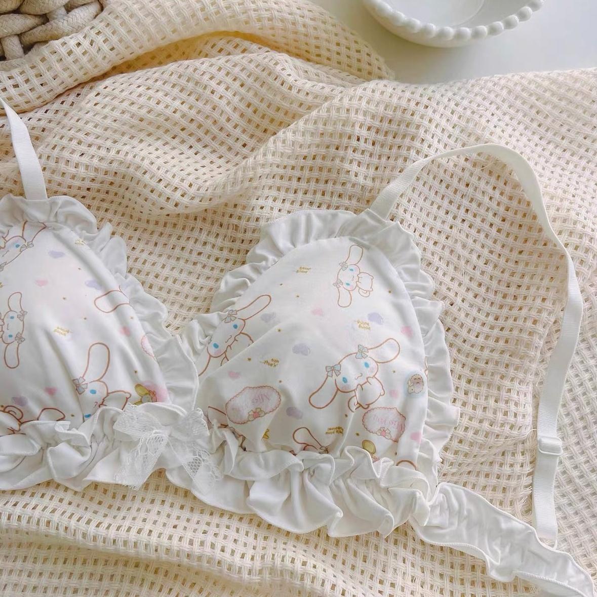 ชุดชั้นในน่ารัก, Yugui Dog Cartoon Girl, Sweet Girl Bra ny073 เสื้อผ้า Clothing ผู้หญิง Women