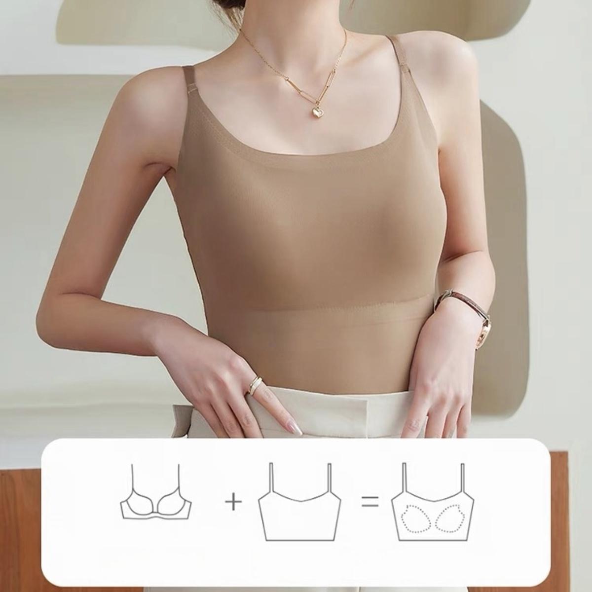 เสื้อชั้นในสตรีคัพคัพแบบชิ้นเดียวสำหรับผู้หญิง ไร้รอยต่อ ปกปิดเต้านม แผ่นหลังสวย ชุดชั้นในป้องกันแสง ny120 Women Clothing Lady