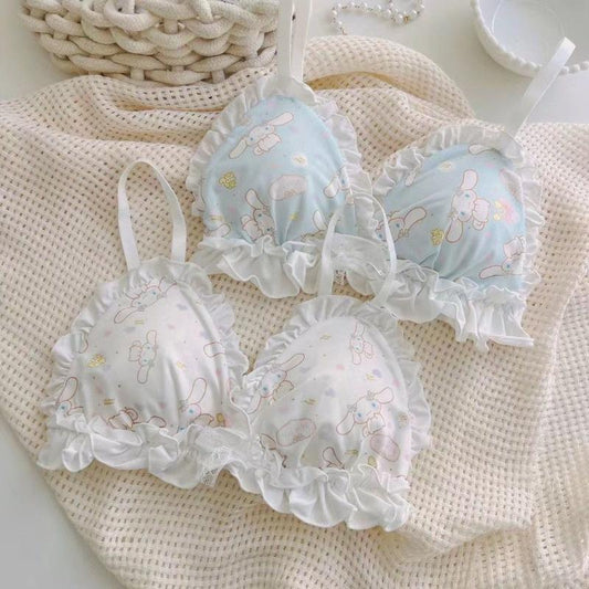 ชุดชั้นในน่ารัก, Yugui Dog Cartoon Girl, Sweet Girl Bra ny073 เสื้อผ้า Clothing ผู้หญิง Women