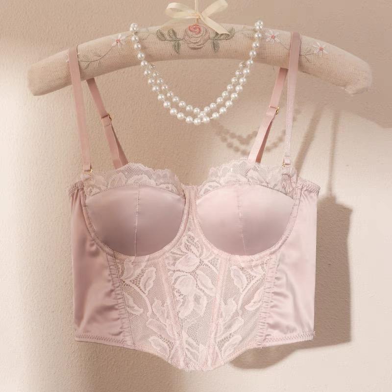 บราสายเดี่ยว บราก้างปลา เซ็กซี่ เสื้อเกาะอกมีบราลูกไม้ ny060 ผู้หญิง Clothing Women Lady Underwear กางเกงใน