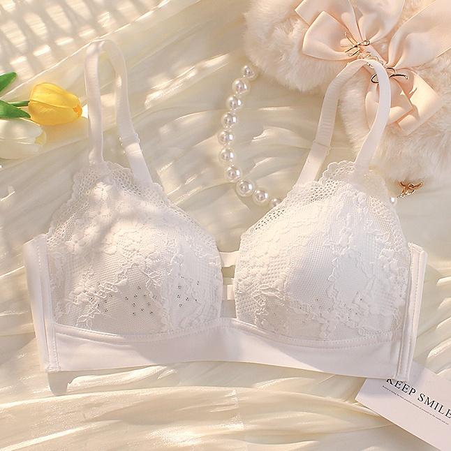 Hole Cup ชุดชั้นในระบายอากาศของผู้หญิงบางเฉียบไร้สายเซ็กซี่ลูกไม้ Bra  ny016 เสื้อผ้า Women Clothing บรา
