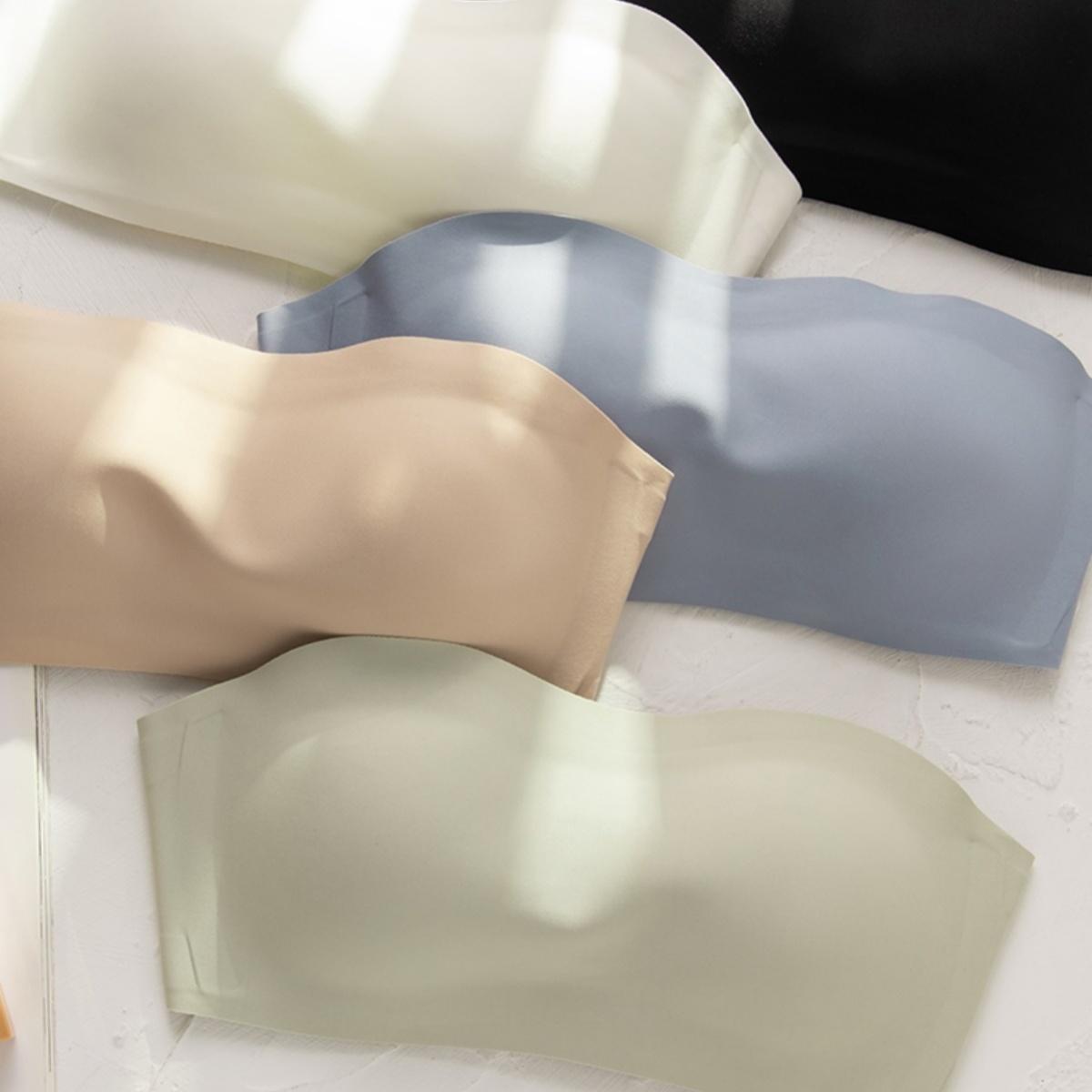 Strapless bra push-up seamless bra summer non-slip thin tube top bra NY068 Women Lady เสื้อผ้า