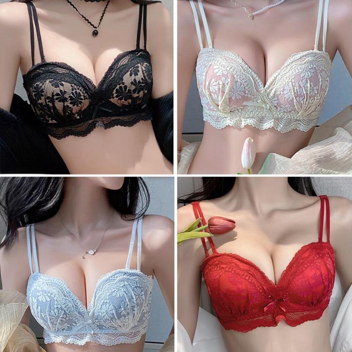 ชุดชั้นในเซ็กซี่ชุดชั้นในปรับได้ไม่มีแหวนเหล็กเสื้อลูกไม้ ny052 Women Clothing ผู้หญิง Lady บรา ยกทรง