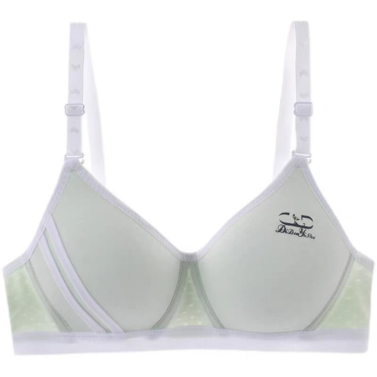 ผ้าฝ้าย 100% Bra No Trace High School Girls Bra บางส่วน Bra น่ารักขนาดเล็ก ny520 Clothing Women ผู้หญิง เสื้อผ้า