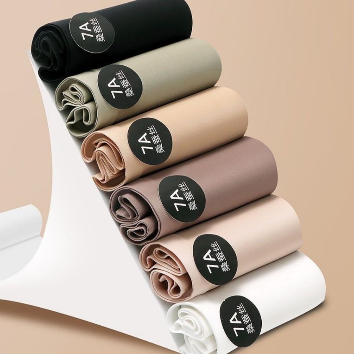 7A Mulberry Silk Modal ชุดชั้นในสตรีผ้าฝ้าย  กลางเอวไม่มีรอยต่อ Breathable ญี่ปุ่นกางเกงสีทึบ  nk118 Lady Women กางเกงใน Clothing