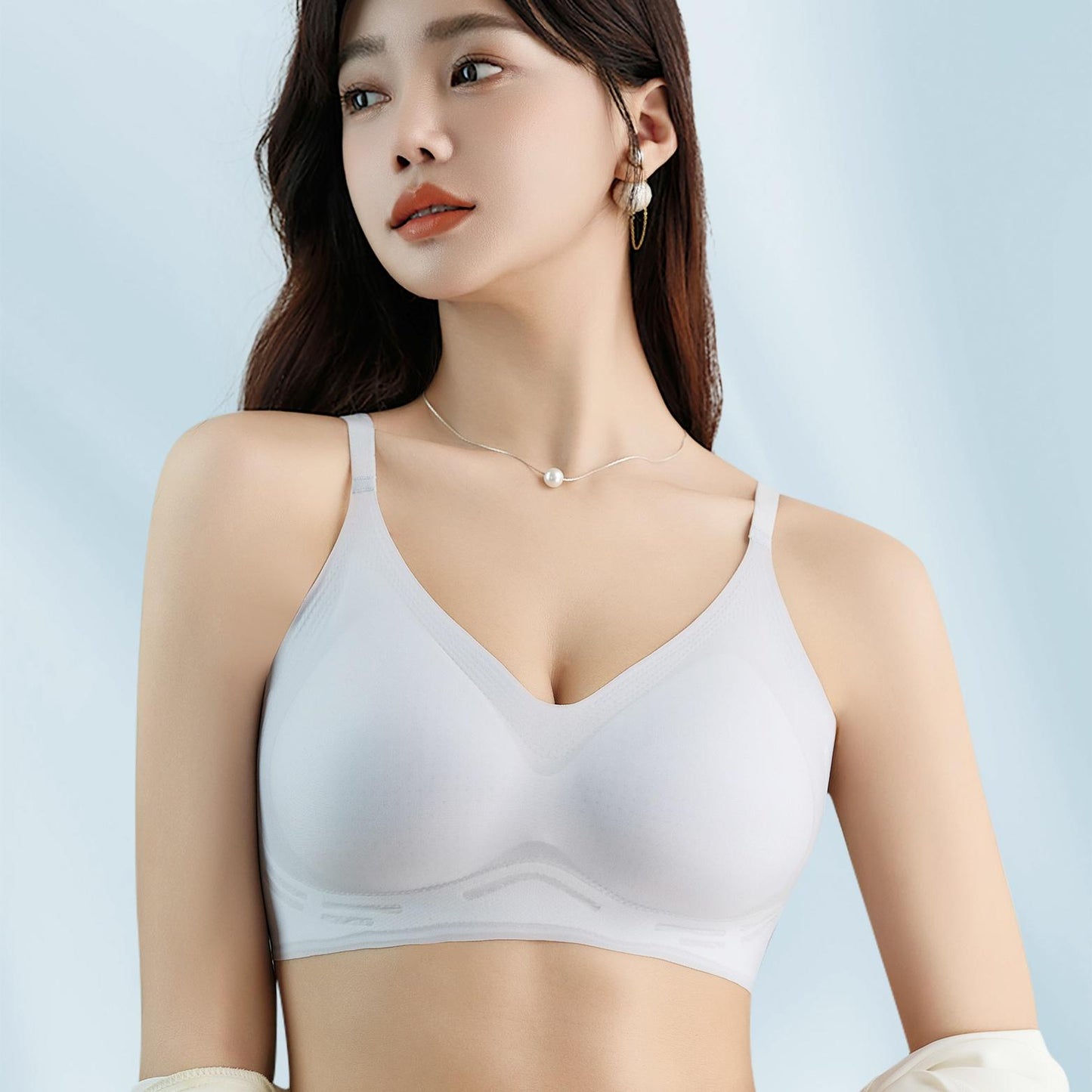 Bingsi ใหม่ push-up บางระบายอากาศได้และเป็นมิตรกับผิวผู้หญิงชุดชั้นในไร้รอยต่อ backless ชุดชั้นในเย็น ny094 Lady เสื้อผ้า Clothing Women