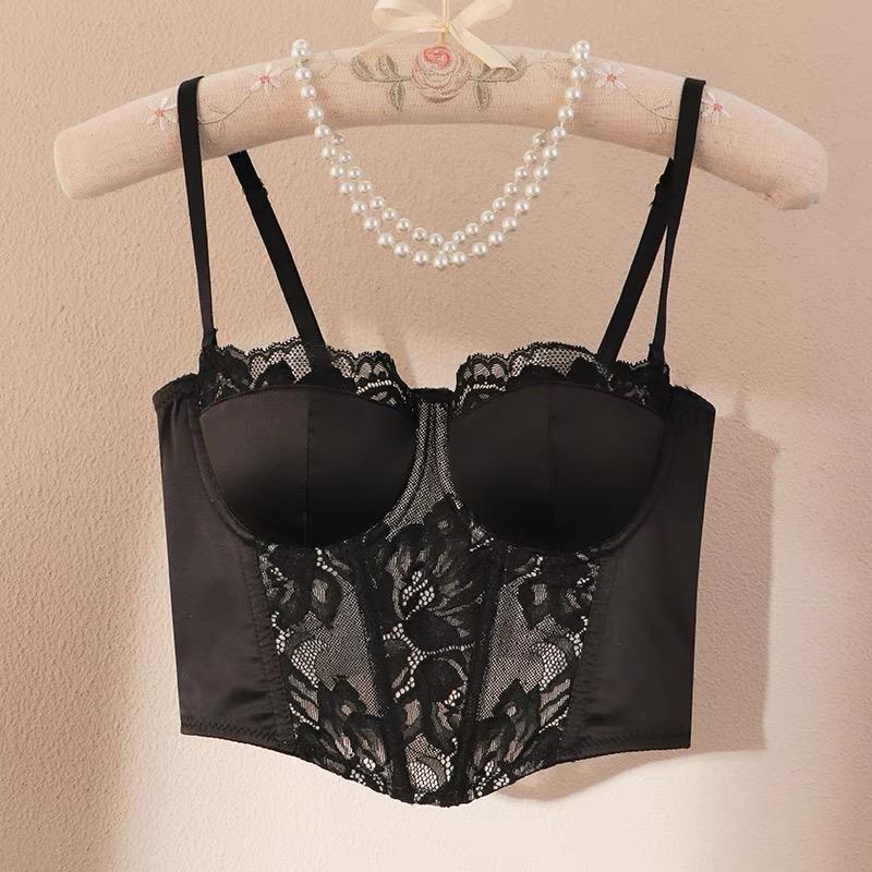 บราสายเดี่ยว บราก้างปลา เซ็กซี่ เสื้อเกาะอกมีบราลูกไม้ ny060 ผู้หญิง Clothing Women Lady Underwear กางเกงใน