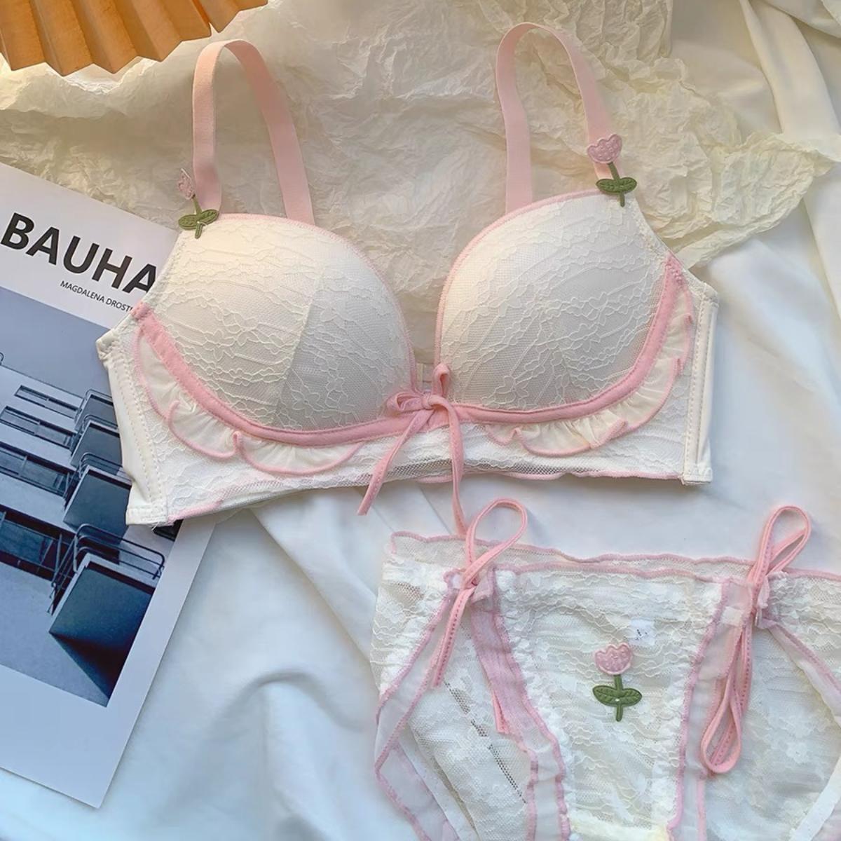 บราฝรั่งเศสบราแบบบางชุดชั้นในเซ็กซี่ไม่มีโครงเหล็ก Bra ny088 Women ผู้หญิง Clothing เสื้อผ้า