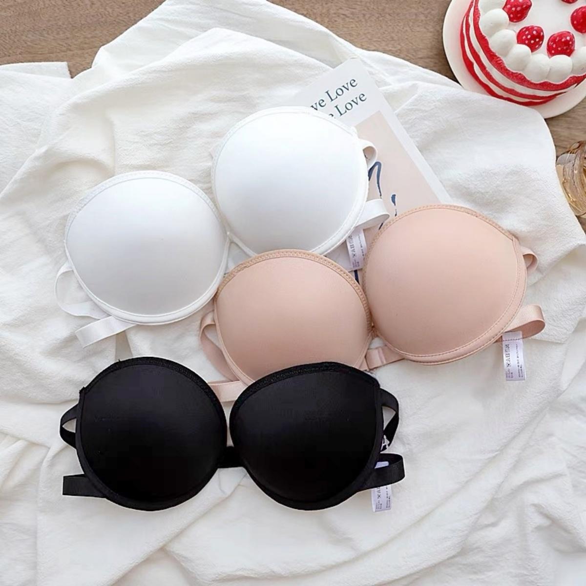 No wire bra ที่มองไม่เห็น push-up เต้านมเล็กไม่มีลวดหนาซิลิโคนรูปหัวใจกันลื่นสำหรับผู้หญิง ny108 เสื้อผ้า Clothing Women