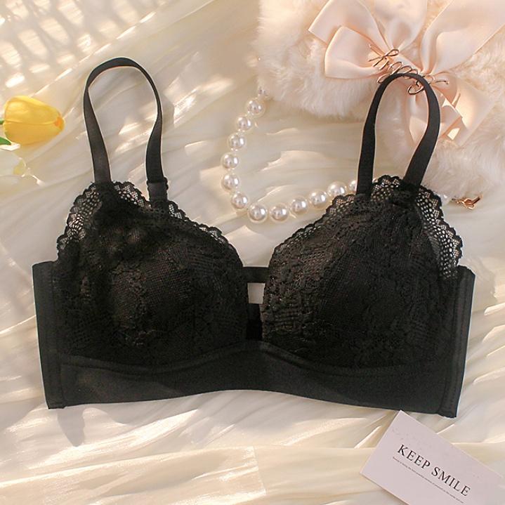 Hole Cup ชุดชั้นในระบายอากาศของผู้หญิงบางเฉียบไร้สายเซ็กซี่ลูกไม้ Bra  ny016 เสื้อผ้า Women Clothing บรา
