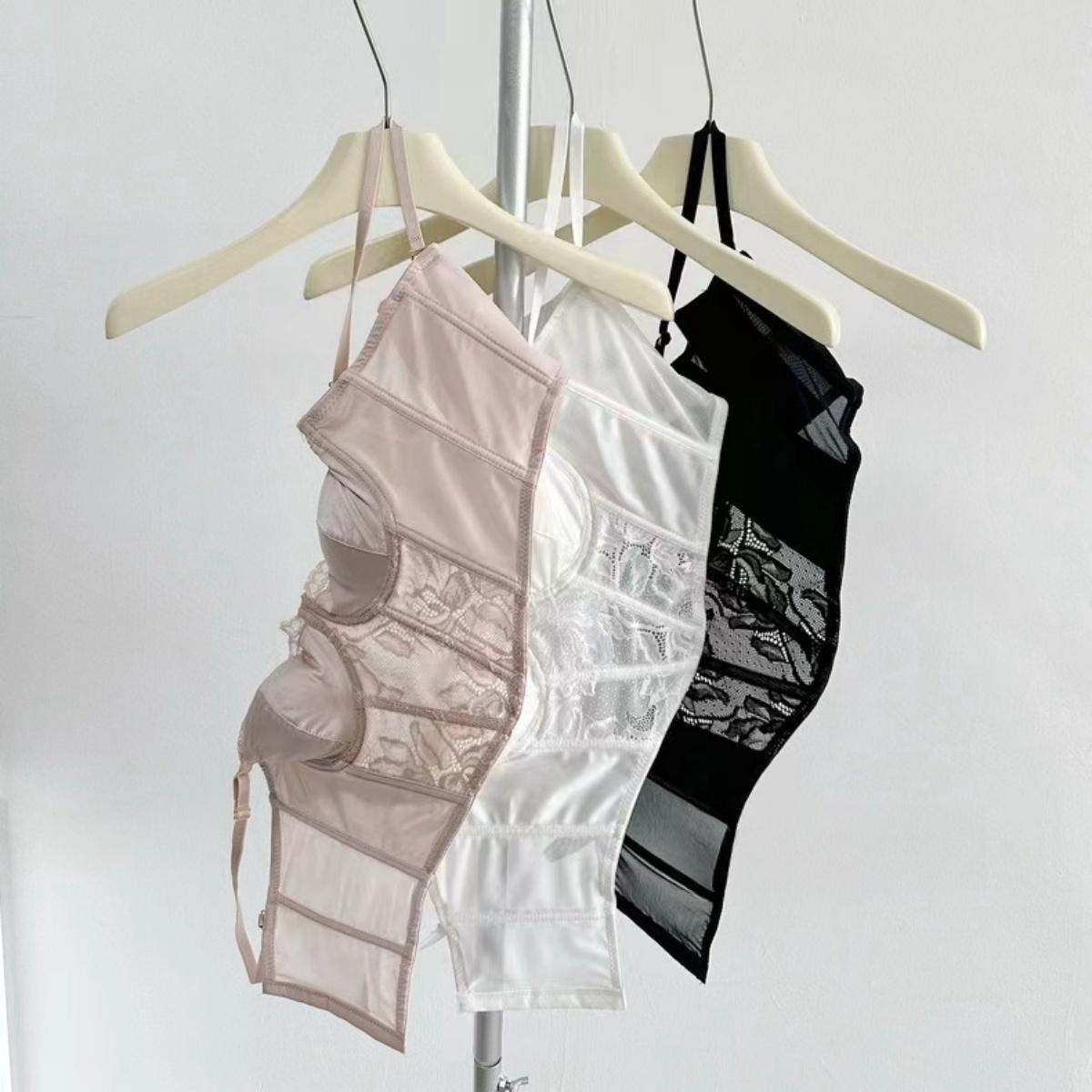 บราสายเดี่ยว บราก้างปลา เซ็กซี่ เสื้อเกาะอกมีบราลูกไม้ ny060 ผู้หญิง Clothing Women Lady Underwear กางเกงใน