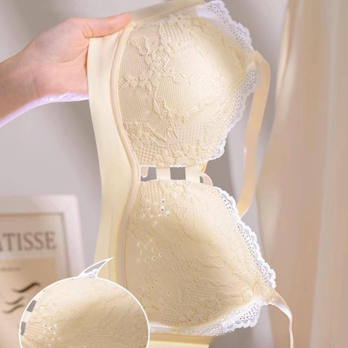 Hole Cup ชุดชั้นในระบายอากาศของผู้หญิงบางเฉียบไร้สายเซ็กซี่ลูกไม้ Bra  ny016 เสื้อผ้า Women Clothing บรา