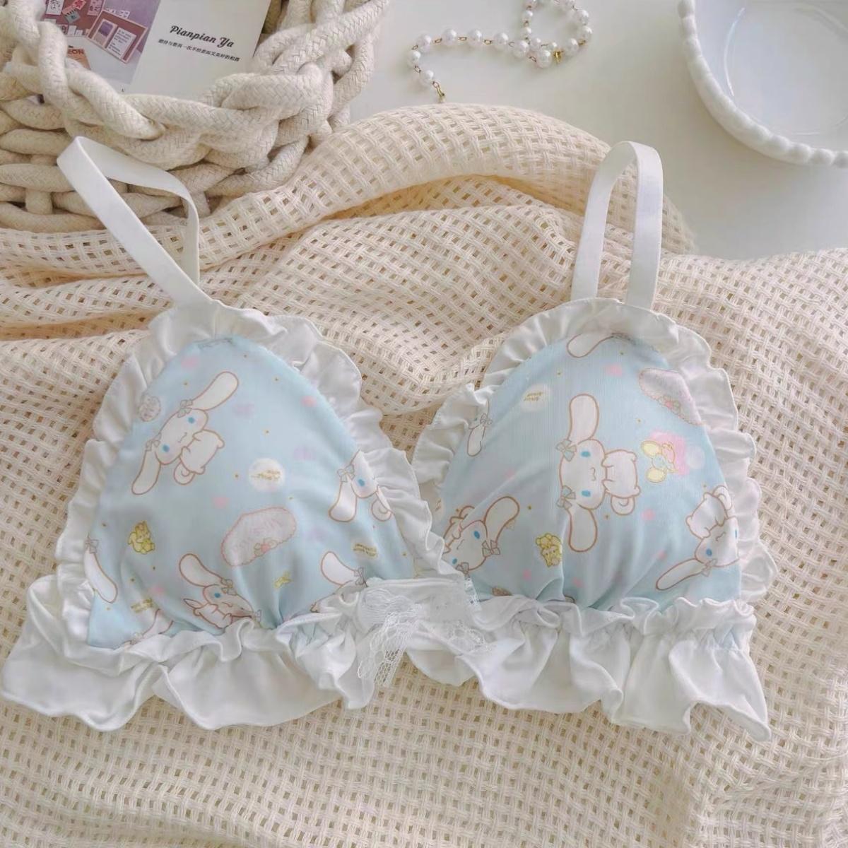 ชุดชั้นในน่ารัก, Yugui Dog Cartoon Girl, Sweet Girl Bra ny073 เสื้อผ้า Clothing ผู้หญิง Women